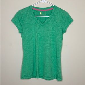 Cute size small green activewear shirt (loose fit)